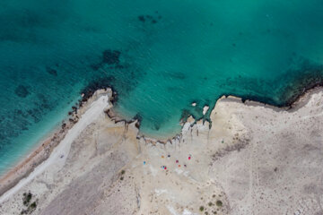 La isla de Hengam en el Golfo Pérsico 