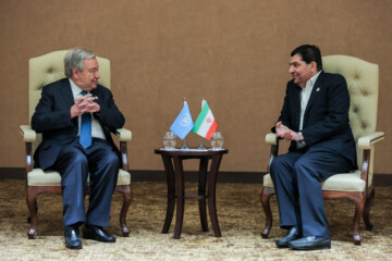 Meeting of Secretary General of United Nations with Iran's First Vice President
