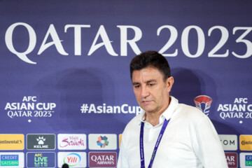 Press conference of Iran, UAE football coaches 