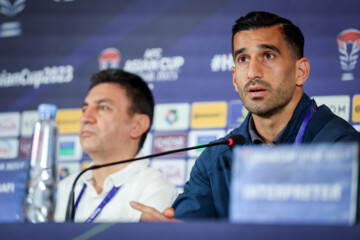 Press conference of Iran, UAE football coaches 