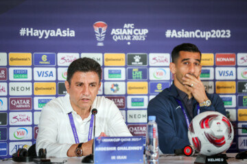 Press conference of Iran, UAE football coaches 