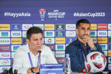 Press conference of Iran, UAE football coaches 