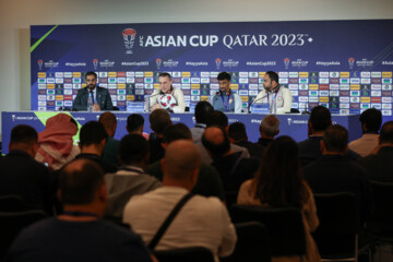 Press conference of Iran, UAE football coaches 