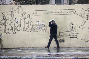 Un día de lluvia en Teherán
