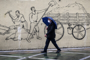 Un día de lluvia en Teherán
