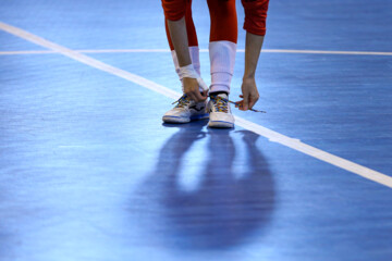 Entrenamiento de la selección femenina de fútbol sala iraní 