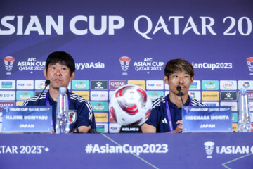Head coaches of Iran, Japan national teams hold presser