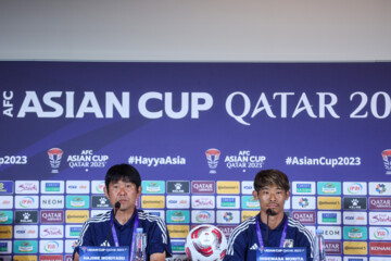 Head coaches of Iran, Japan national teams hold presser