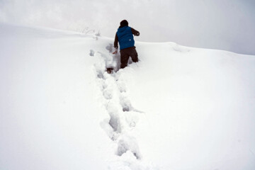 روستای "گنجان" بیشترین بارش برف در کهگیلویه و بویراحمد را داشت