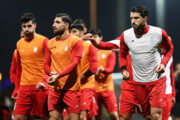 سیمی فائنل میچ سے قبل ایران کی فٹبال کی قومی ٹیم کی تیاریاں