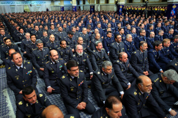 دیدار جمعی از فرماندهان نیروی هوایی ارتش با رهبر انقلاب