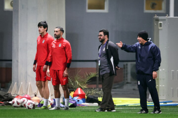 Iran football team in training