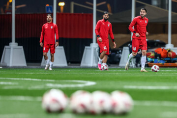 Iran football team in training