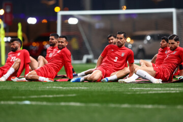 Iran football team in training