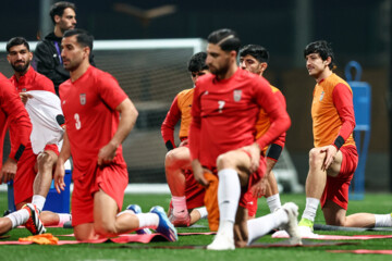 Iran football team in training