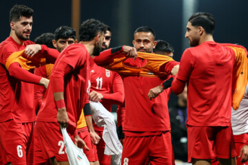 Iran football team in training