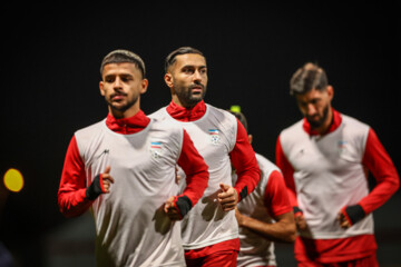 Iran football team in training