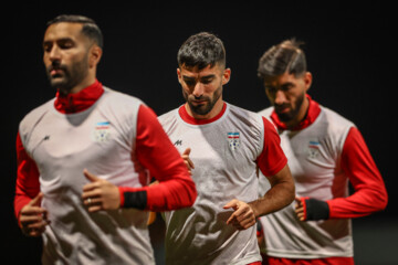 Iran football team in training