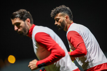 Iran football team in training