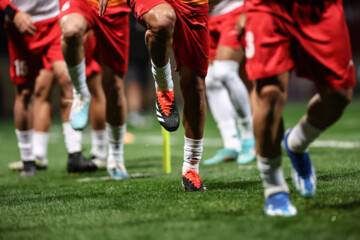 Iran football team in training