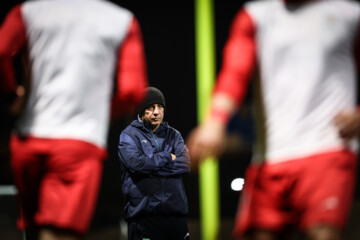 Iran football team in training