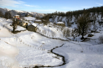 Zandaneh village in winter 