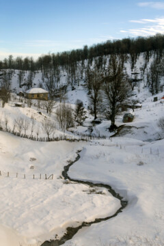 Zandaneh village in winter 