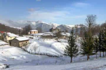 Zandaneh village in winter 