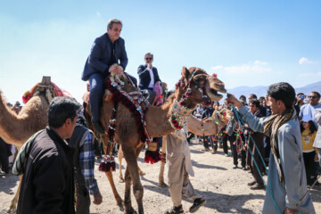 Un Festival intitulé « Chameau, l’or du désert » a eu lieu jeudi soir (9 février 2024) dans la ville de Qale Ganj. On compte plus de 20 000 chameaux au sud de Kerman, et cette région se classe au cinquième rang du pays en termes d'élevage de chameaux. (Photo : Fatemeh Eskandari »