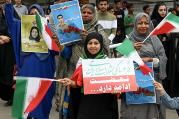 فیلم | راهپیمایی وحدت و اقتدار قشمی ها در روز ۲۲ بهمن