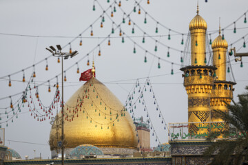 حرم علمدار، در شب میلاد امام سجاد(ع)