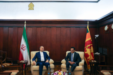 Iran FM meets Sri Lankan counterpart