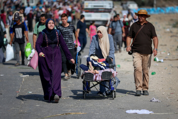 آوارگی هزاران فلسطینی در غزه