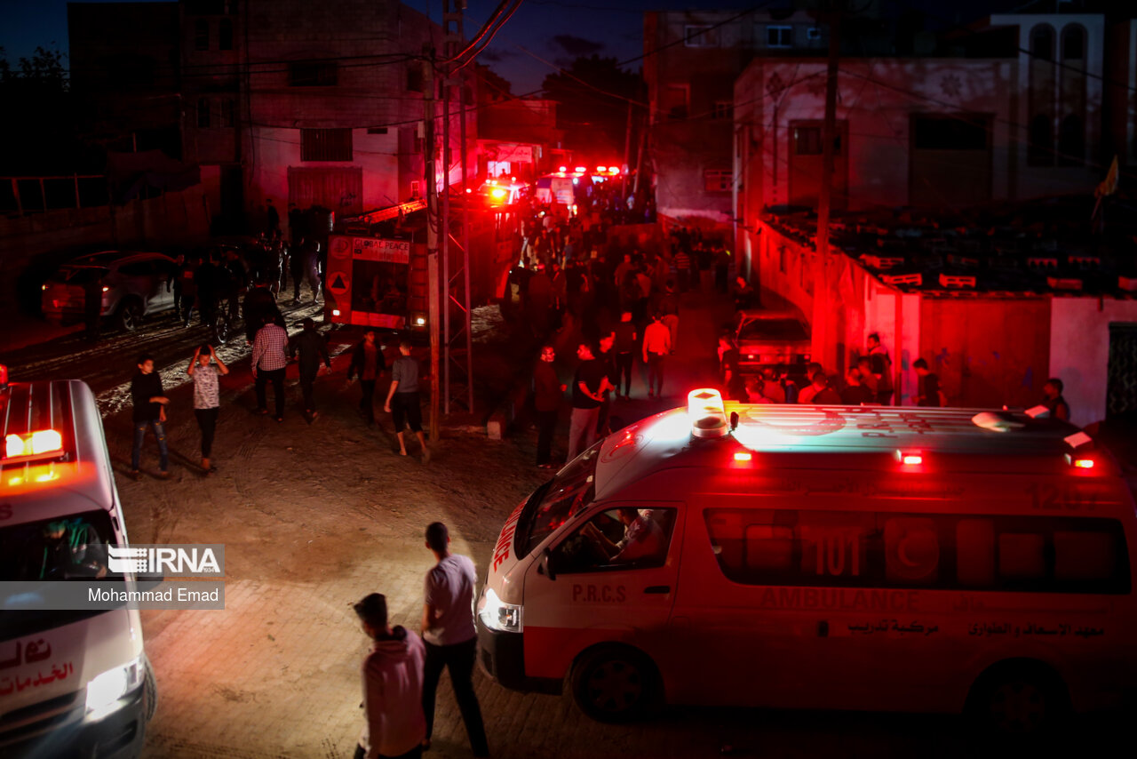 ادامه بمباران مناطق مختلف نوار غزه / شهادت ۱۷ غیرنظامی در اردوگاه النصیرات