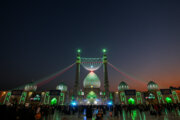 فیلم| تصاویر هوایی از خیل عظیم عاشقان در راه مسجد جمکران