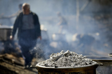 پخت کشکک در روستای رزاب