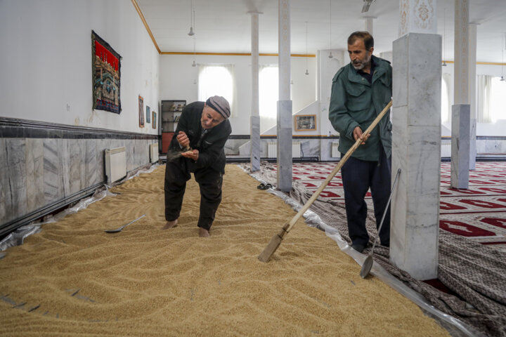 پخت کشکک در روستای رزاب