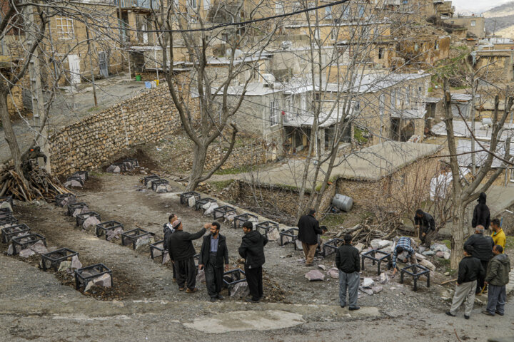 پخت کشکک در روستای رزاب