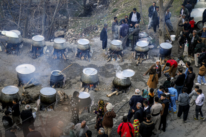 پخت کشکک در روستای رزاب