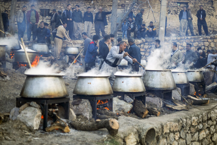 پخت کشکک در روستای رزاب