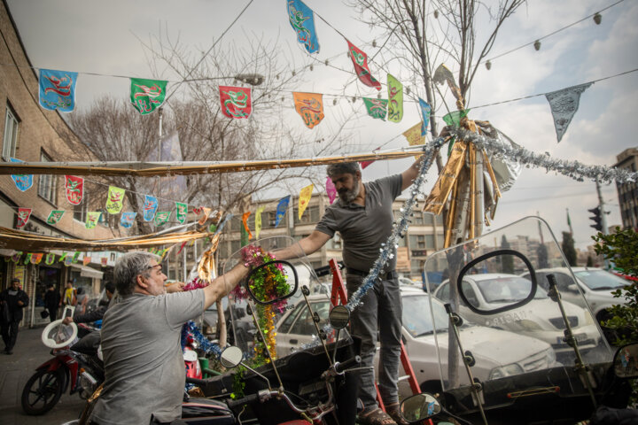 اجرای نورپردازی سه بُعدی و نورافشانی نیمه شعبان در پایتخت