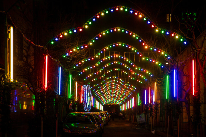 اجرای نورپردازی سه بُعدی و نورافشانی نیمه شعبان در پایتخت