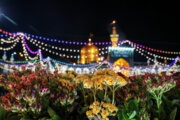 شب میلاد امام مہدی (عج) کی مناسبت سے حرم رضوی میں شاندار اجتماع