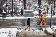 برف زمستانه هوای کلانشهر مشهد را پاک کرد