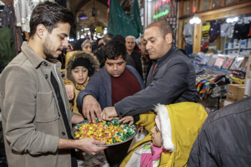 جشن نیمه شعبان در بازار تبریز