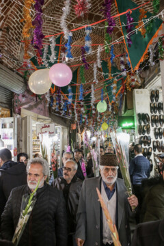 جشن نیمه شعبان در بازار تبریز