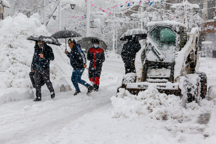 بارش برف در رشت