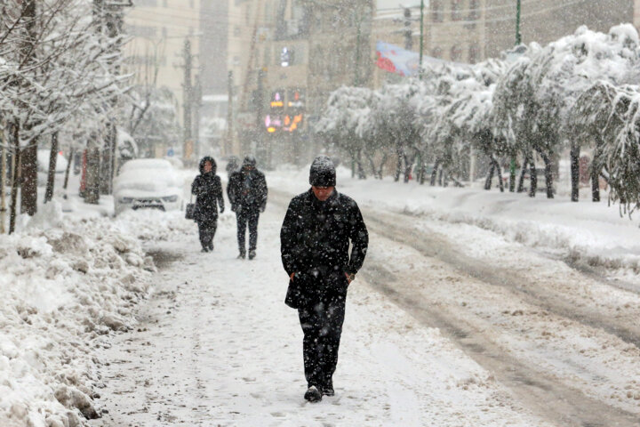 بارش برف در رشت