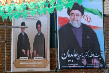 تبلیغات نامزدهای انتخاباتی در اردبیل