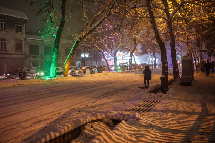 بارش برف در شمال تهران